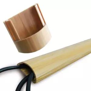 반달형 전선몰딩 우드 대형 1M 전선 쫄대 케이블 정리 uXA9+9hOK