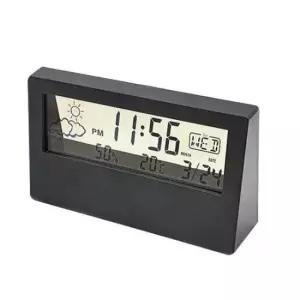 탁상시계 전자 온도계 온습도계시계 실내 탁상용 측정기 검정