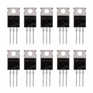BOJACK IRF3205 MOSFET 트랜지스터 110A 55V N채널 전원 TO-220AB (10팩)
