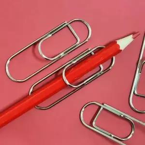 문구집게 다이어리볼펜꽂이 부착식 펜꽂이 실버