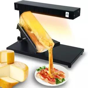 유리순리 전기 라클렛 치즈 멜터 상업용 하프 휠 메이커 높이 각도 조절 가능 레스토랑 파티