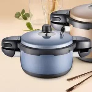 압력밥솥 멀티쿠커 냄비 주방 메탈블루 4인용 4인