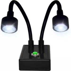 현미경 관절형 팔 스탠드 구스넥 조명 세트 듀얼 스팟 라이트 C 마운트 렌즈 홀더 26mm52mm 조절 가능