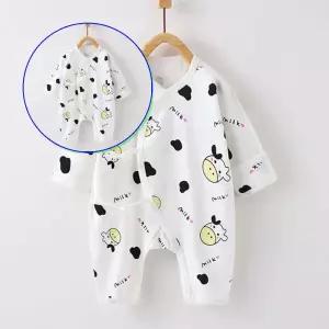 쌍문상회 밀크젖소 아동 순면 손싸개 배냇우주복 205347