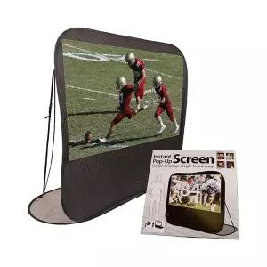 휴대용 원터치 스크린 야외 프로젝터 와이드 빔스크린 FgK2+9YYJ