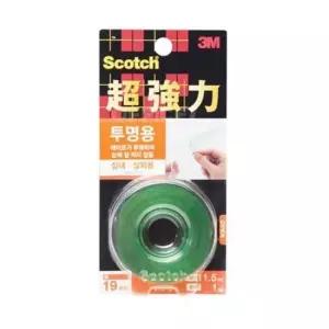 초강력 투명양면테이프 폭 19mm 초강력테이프 강력양면테이프 강력테이프 3M테이프