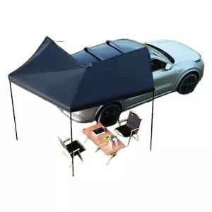 블랙코팅 자립형 신형 사이드어닝 차량용 사이드월 어닝 타프 그늘막 캠핑 어닝사이드월 차박