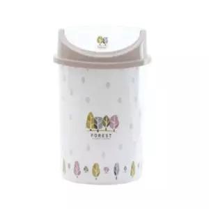 원형 푸쉬 휴지통 10L 사무실휴지통 디자인휴지통