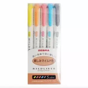 [문구] 형광펜 마일드라이너 5색 형광마카 파스텔형광펜