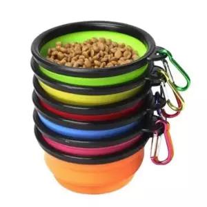 [반려] 애견 접이식 그릇 4개 펫식기 강아지식기