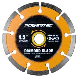 파워텍 4-1/2 앵글 그라인더용 분할 다이아몬드 톱날 콘크리트 절단용 블레이드 블록 벽돌 페이버 지붕