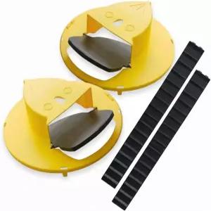 플립 N 슬라이드 버킷 뚜껑 마우스 트랩 [2팩] ？ 5갤런 버킷용 멀티캐치 자동 리셋 인도적 또는 치명적인