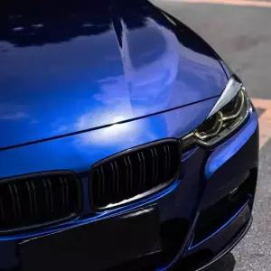 본넷랩핑 Gentian 블루 메탈릭 차량용 스티커 포장 필름 반려동물 버블 자동 데칼 외관