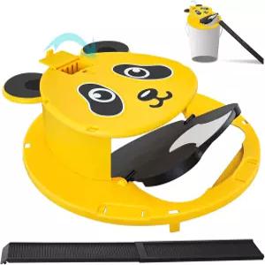 2팩 마우스 트랩 버킷 자동 리셋 플립 휴머니 쥐 실내외 사용 5갤런 호환 재사용 가능한 잡기 도구(2팩