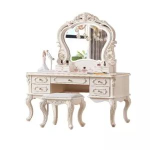 엔틱 화장대 led 거울 조명 서랍 고급 공주