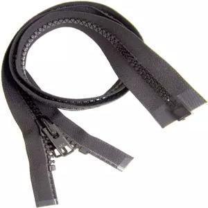 10 헤비 듀티 마린 등급 YKK 분리 지퍼 - 금속 탭 슬라이더 색상 블랙 길이 선택 미국산 (팩당 1개)