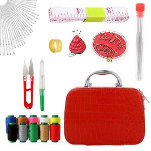 2025년 새로운 바늘 키트 모든 DIY 것을 제작 세트 도구 보관함 업그레이드 수정합니다 휴대 가능한 재봉 빨간색 자수 스틸 언제든지 핸드