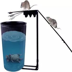 버킷 마우스 트랩 시소 실내용 홈휴머니즘 노잡음 노해 쥐 야외용 가드너용 재사용 가능한 스마트 마우스용