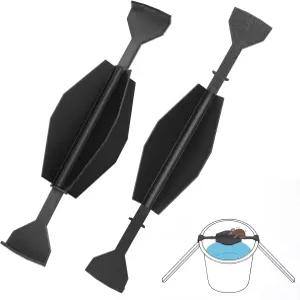 마이소라 2팩 마우스 트랩 자동 리셋 뒤집기 대부분의 버킷 크기에 맞는 범용 핏 실내 및 실외 설치류