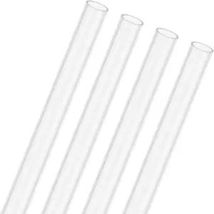 MMETXITY 4팩 투명 경질 아크릴 파이프 5mm[0.2 ] ID x 7mm[0.28 수냉 시스템용 OD 플라스틱 원형 튜브