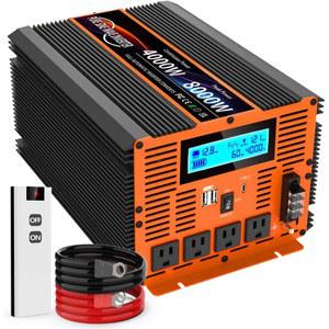 12V 24V DC를 110V 120V로 변환하는 차량용 인버터 컨버터 4000와트 전력 인버터