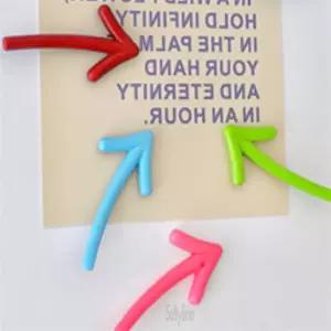 셀리라인 냉장고 자석 화살표 6P 인테리어자석 사진마그넷