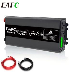 EAFC 인버터 3000W DC 12V AC 220V 전원 인버터 충전기 변환기 어댑터 여행, 캠핑