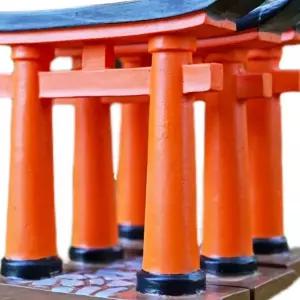 도리이 신사 모형 신사모형 컬렉션 신사기념품 마스코트 장 어항