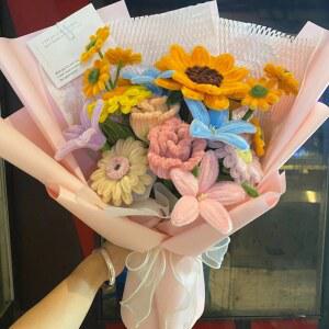 모루 꽃다발 만들기 취미 튤립 스타일 인형 패키지 집콕 DIY