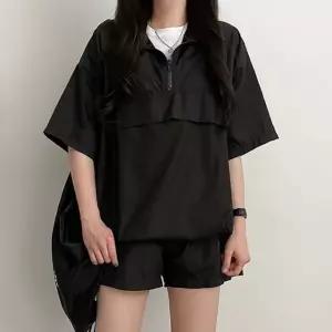 반바지 반팔 반집업 여름 아노락 아노락셋업 셋업 mNg4+5ypp