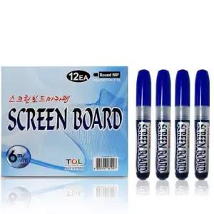 보드마카 하이라인 마카 펜 파랑색(1갑12개/색상선택)