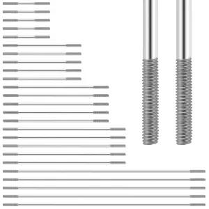 Rustark 25개 M3 304 스테인리스 스틸 푸시로드 커넥터 세트 DIY RC 자동차 보트 비행기 헬리콥터 모델용