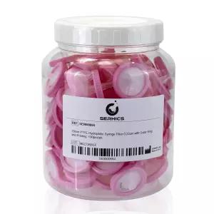 SERHICS 주사기 필터 친수성 PTFE 33mm 0.22um 100개