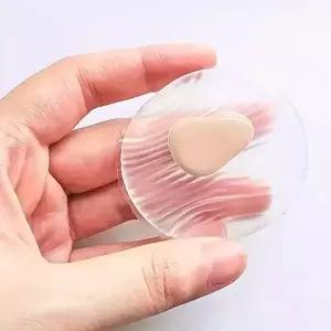 [에스에스62]실리콘 퍼프 위생 메이크업 손잡이퍼프 도구