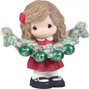 프레셔스 모먼트 덱 더 홀스 2025 데이트 걸 비스케 도자기 피규어 ？ 레드 드레스 갈랜드 251001