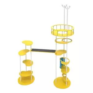 오르 ORC-601HSR 캣폴 원목 고양이 투명해먹 스크래쳐 숨숨집 캣타워