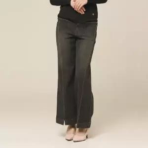 [롯데백화점]손정완 사선 절개 트임 데님 팬츠 청바지 ZJL61031