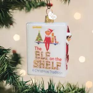 구세계 크리스마스 선반 위의 엘프 트리를 위한 유리 날림 장식 수작업 홀리데이