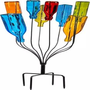 에버그린 가든 유리병 나무 부시 야외용 와인병 야외 결혼식 크리스마스 파티 장식용 병 홀더(병은