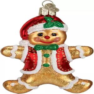 크리스마스 트리를 위한 올드 월드 진저브레드 보이 글라스 블로우 장식 수작업 홀리데이 컬렉션