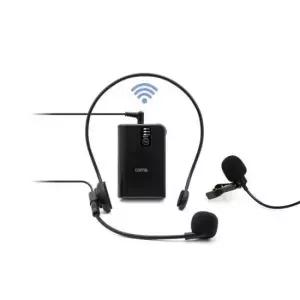 게이밍마이크 UHF 무선 헤드셋 핀 마이크 송수신기 발표 세트