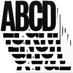 YIKTUNQ 6인치 편지 스티커 우편함 야외 정원 사무실 트럭 및 문용 자동 접착 방수 대형 대문자 알파벳 -