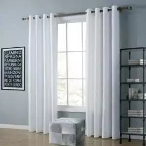 아일렛형커튼 트왈라잇 아일릿 암막커튼 2장 커튼끈 베란다 화이트