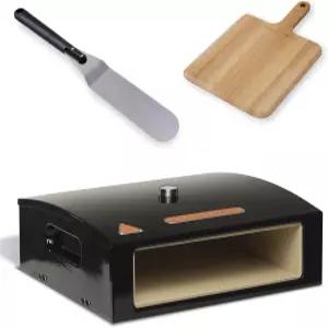 베이커스톤 야외 피자 오븐 그릴용 12인치 우드 필 뒷마당 파티오 캠핑 바비큐용 턴 베이직 시리즈