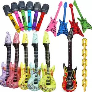 댄스복 방송 아이돌 무대 의상 발표회 풍선 악기 록 스타 장난감 세트 락 기타는 어린이 장난감을 팽창시킵