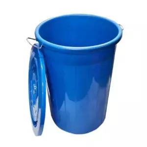 청통 55L 플라스틱원통 세차바스켓 원형플라스틱통