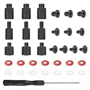 IEAWISL M.2 SSD 나사 키트 ASUS MSI 기가바이트 아스록 마더보드용 NVMe 노트북 PC 수리 및 DIY용 34Pcs