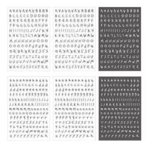 알파벳 스티커팩 투명 다꾸스티커 탑꾸스티커