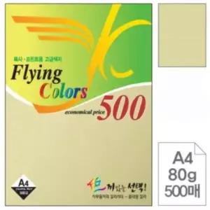 플라잉칼라 연노랑색 500매 칼라색지 a4컬러용지