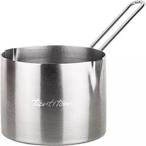 터키 커피 포트 스테인리스 스틸 26온스 - 스토브용 라지 세즈베 아랍 및 그리스 메이커 내열 손잡이가